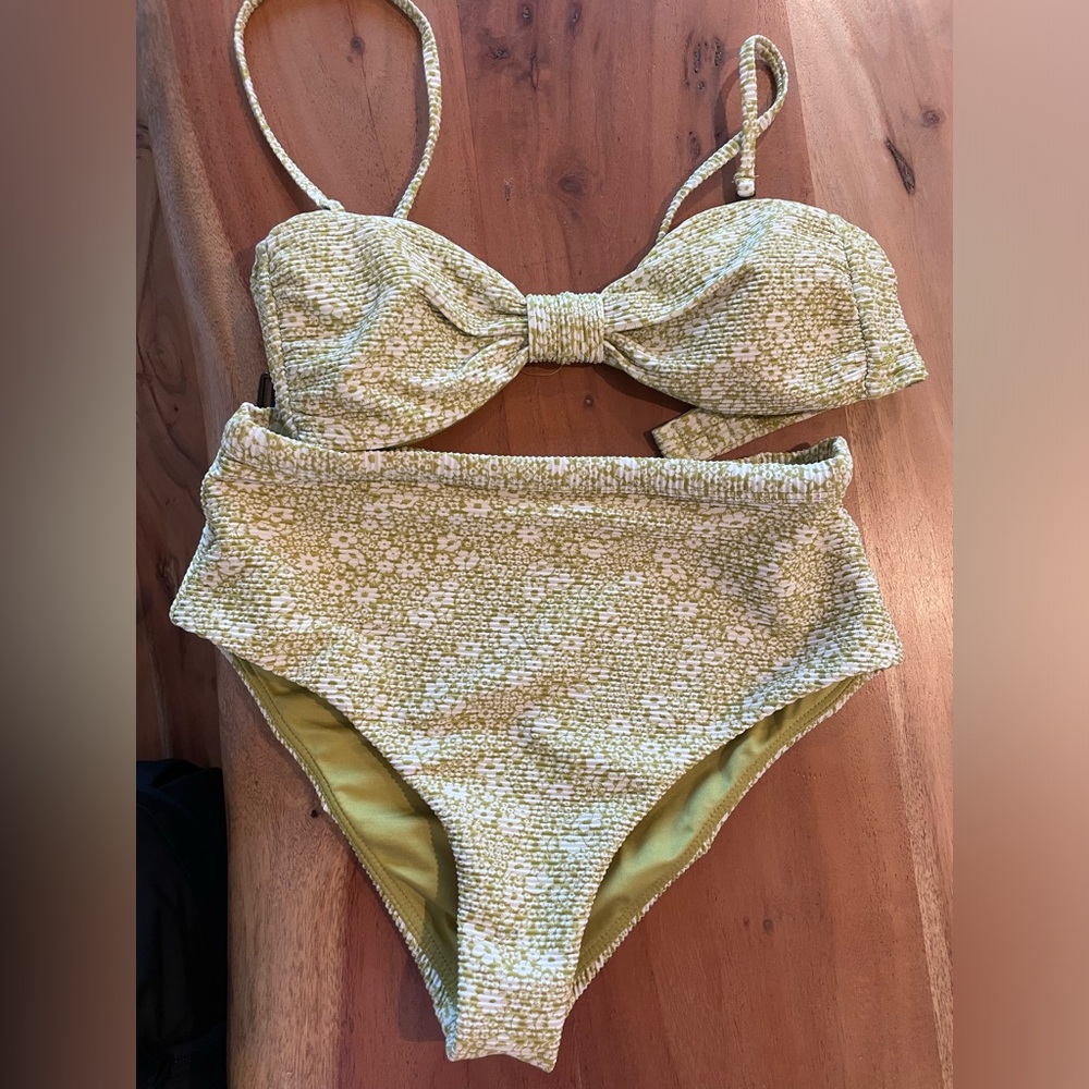 Billabong Green Floral Bikini